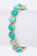 Genuine Stone Beads Stretch Bracelet
