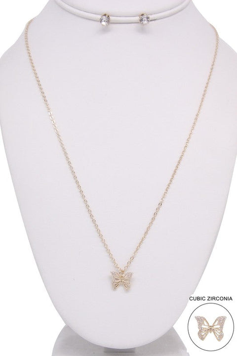 BUTTERFLY PENDANT NECKLACE