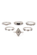 6 PC Assorted Ring Set