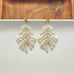 Petite Palm Earrings - Seashell