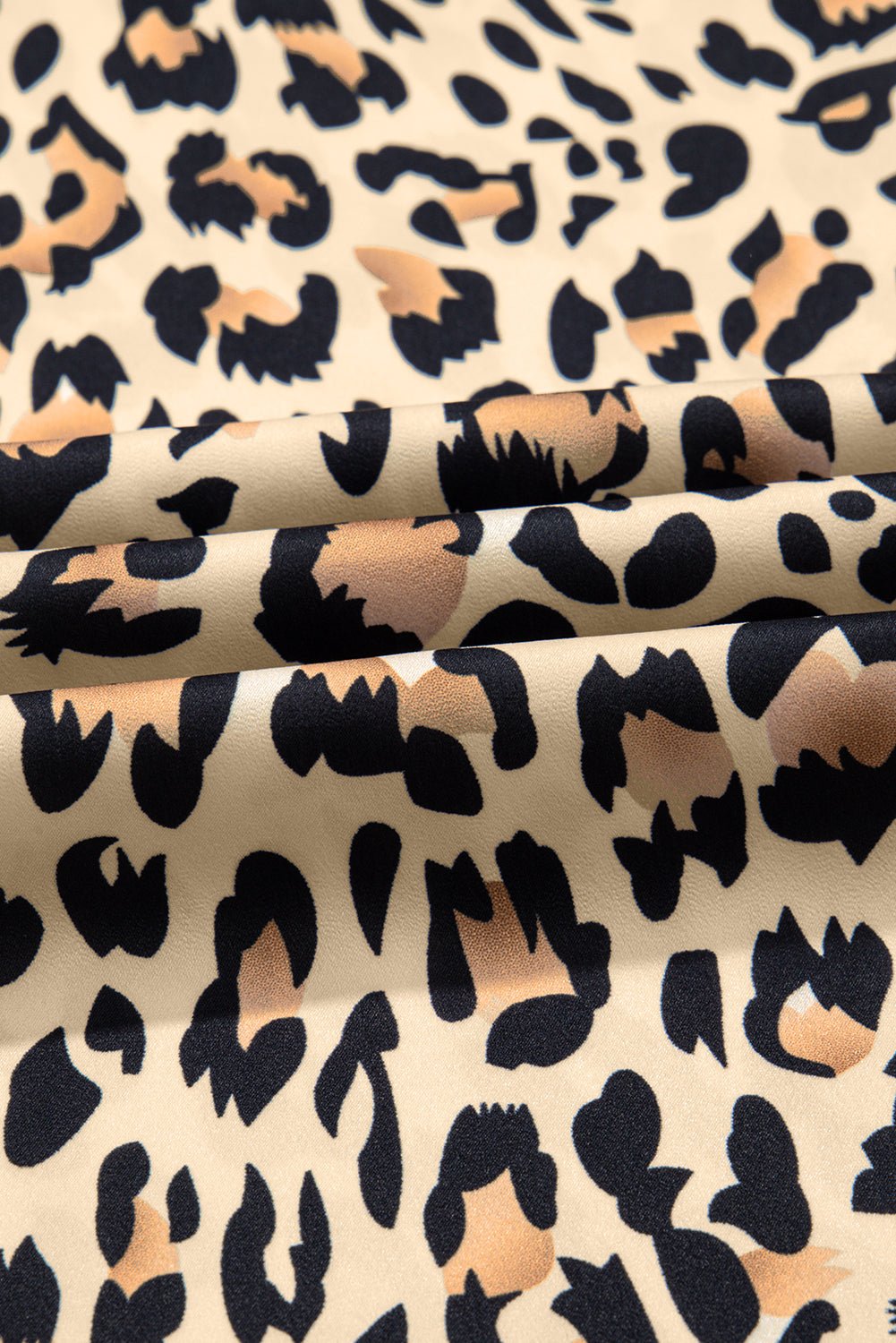 Parchment Leopard Drawstring Elastic Waistband Flowy Wide Leg Pants - Essential Retail Store