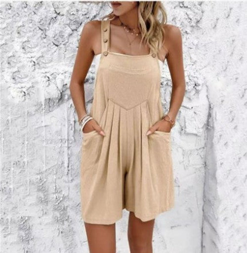 Casual Women's Linen Overalls