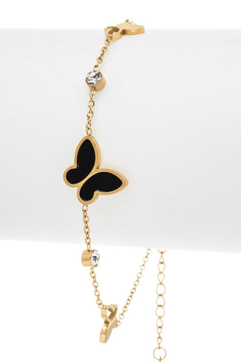 Stainless Steel Butterfly Bracelet