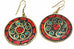Mosaic Round Earrings