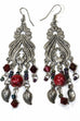 Bohemian Queen Marbled Bead Earrings