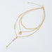 Disc Drop Layered Necklace