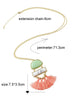 Ethnic Jewellery Bohemian Long Gold Chain Geometric Charm Tassel