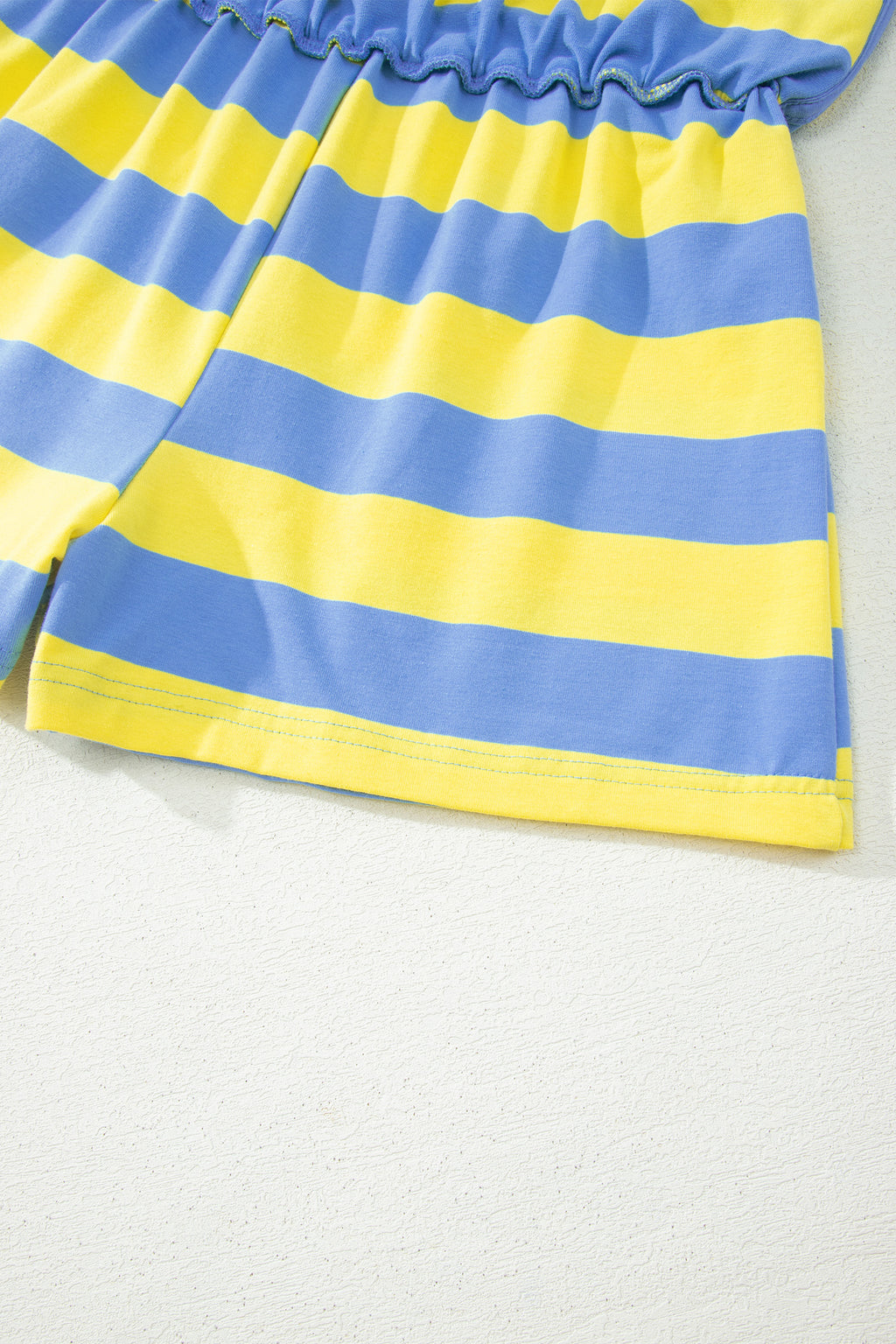 Rose Stripe Dolman Tee Drawstring Skort Athletic 2pcs Set - Essential Retail Store