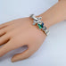 Stretchable Cross Abalone Butterfly Bracelet 