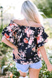 Savanna Ruffle Off Shoulder Flounce Sleeve Blouse