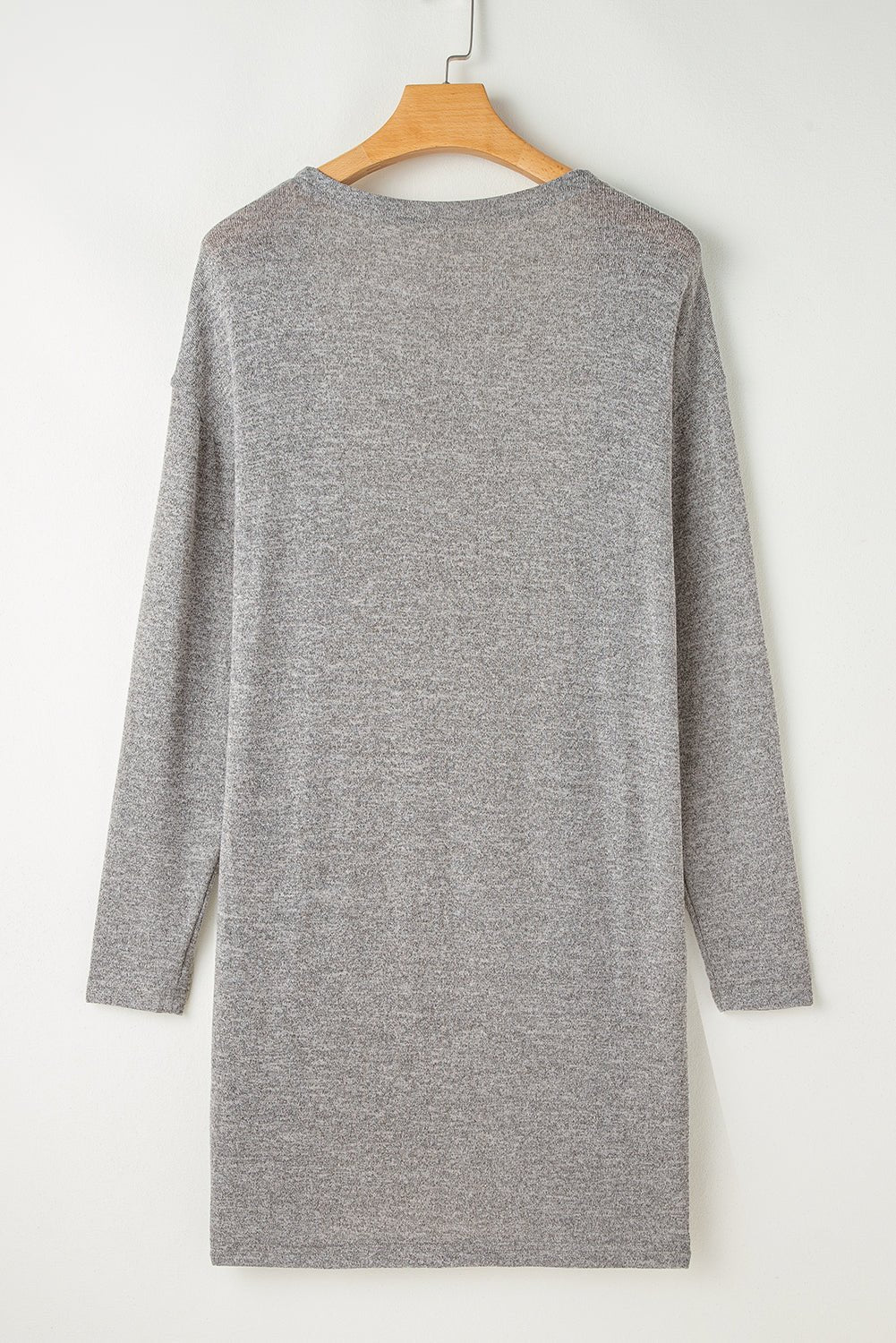 High Rise Solid Color Open Front Lightweight Cardigan - Essential Retail Store