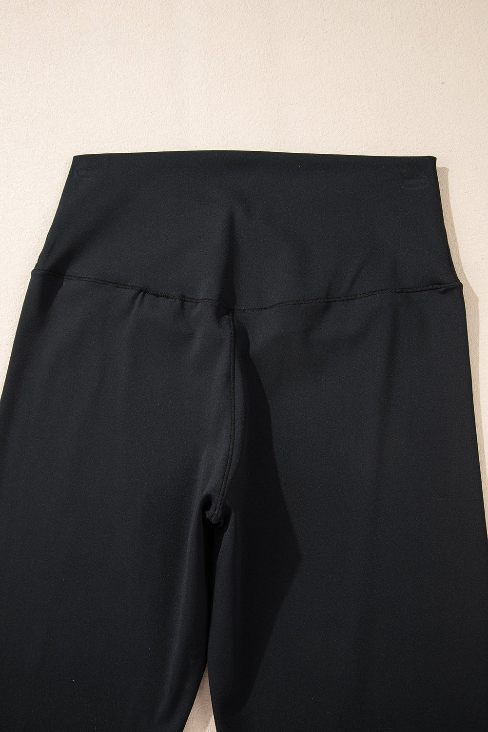 Black V Shape High Waist Flared Leggings - Essential Retail Store