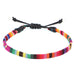 Hand Woven Rainbow Color Anklet Bohemian Style