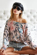 BiBi Tie Dye Terry Knit Terry Top