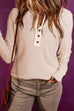 Sydney Waffle Knit Textured Henley Top