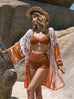 Out of State - Printed Long Sleeve Cover-Up - Open Front Design