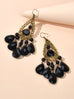 Bohemian Retro Jewellery Black Water Drop Beads Antique Gold