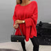 Winter Loose Batwing Sleeve Pullover Sweater - Fashion Oversized