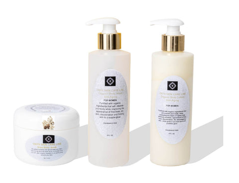 THREE STEP ORGANIC ANTI-AGING BODY SYSTEM - Ten Fragrances - for Women