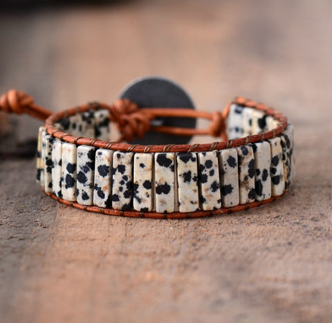 Bohemian Bracelets Tube Natural Stone Crystal