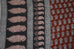 Red and Black Paisely Design Hand Block Printed Naturally Dyed