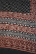 Red and Black Paisely Design Hand Block Printed Naturally Dyed