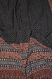 Red and Black Paisely Design Hand Block Printed Naturally Dyed