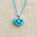 San Andres Heart Textile Necklace.