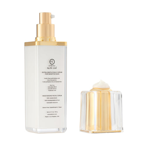 Gentle Exfoliating Face Scrub – Hyaluronic Acid, Aloe Vera &