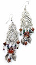 Bohemian Queen Marbled Bead Earrings