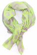 Lime Green Skull Scarf