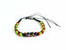 Chevron Pattern & Rasta Vibes Friendship Bracelet