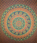 Dark Blue Kaleidoscope Mandala Flowers & Animals Tapestry