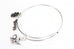 Silver Tone Charm Bangle