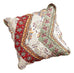 DaDa Bedding Bohemian Cranberry Sage Chevron Floral Euro Pillow Sham