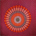 Maroon Peacock Dance Mandala Tapestry