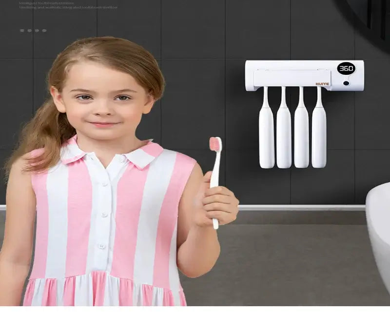 Wall-Mounted Electric Intelligent Sterilization Toothbrush Cup – Smart Hygiene Solution