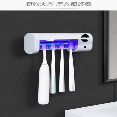 Wall-Mounted Electric Intelligent Sterilization Toothbrush Cup – Smart Hygiene Solution