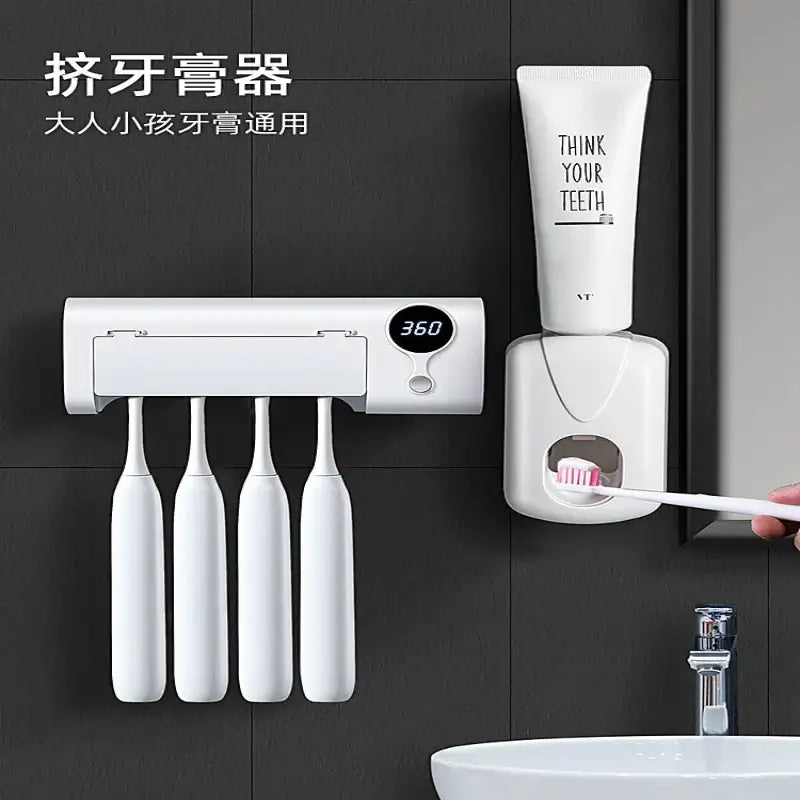 Wall-Mounted Electric Intelligent Sterilization Toothbrush Cup – Smart Hygiene Solution