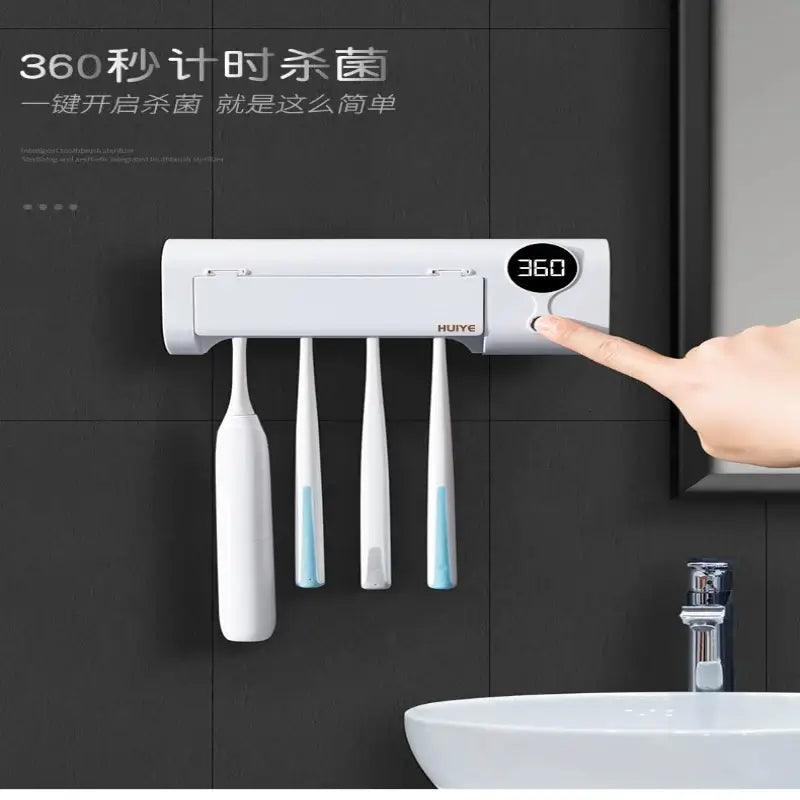 Wall-Mounted Electric Intelligent Sterilization Toothbrush Cup – Smart Hygiene Solution