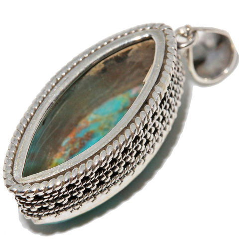 Turquoise Marquise Cut Pendant