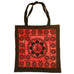 Aum Sanskrit Symbol Lotus Chakra Tie Dye Market Tote Bag Canvas