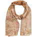 Reversible Faux Pashmina Fabric Silk Rayon Blend Floral Theme