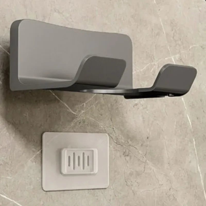 No Punching Hair Dryer Holder Makeup Hair Tool Storage Rack Wall Shaver Comb Sundries Shelf Bathroom Organizer Home Accessories