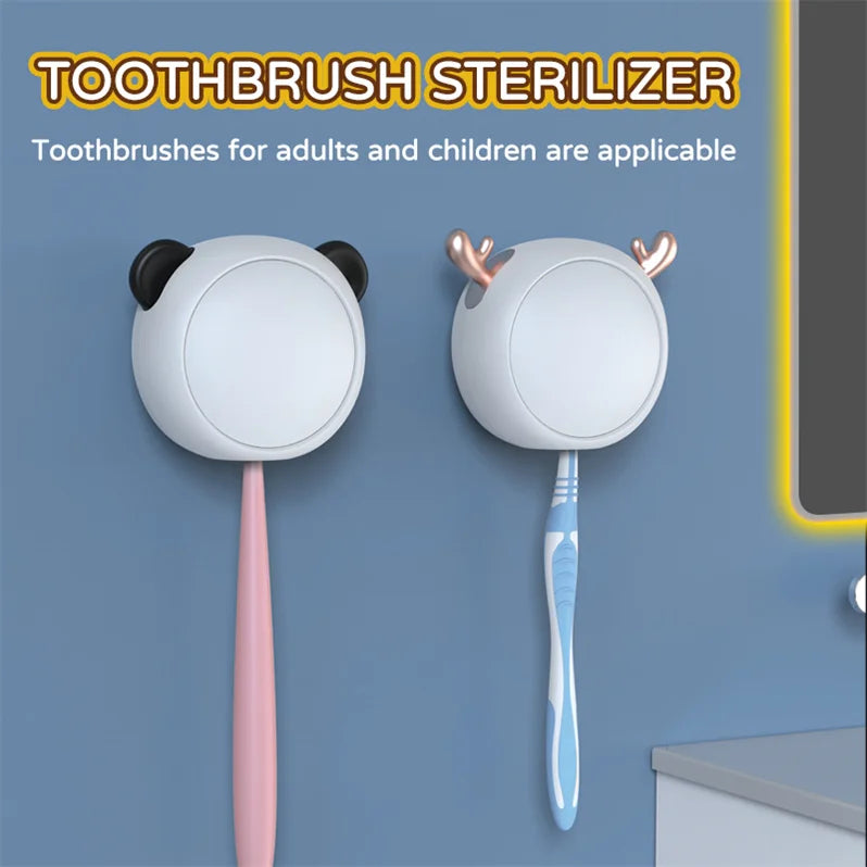 Hot Selling Mini Cute Portable UV Toothbrush Sterilizer Case – Travel & Wall-Mount Holder