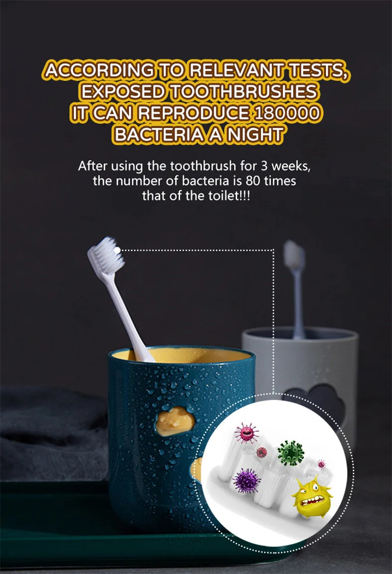 Hot Selling Mini Cute Portable UV Toothbrush Sterilizer Case – Travel & Wall-Mount Holder