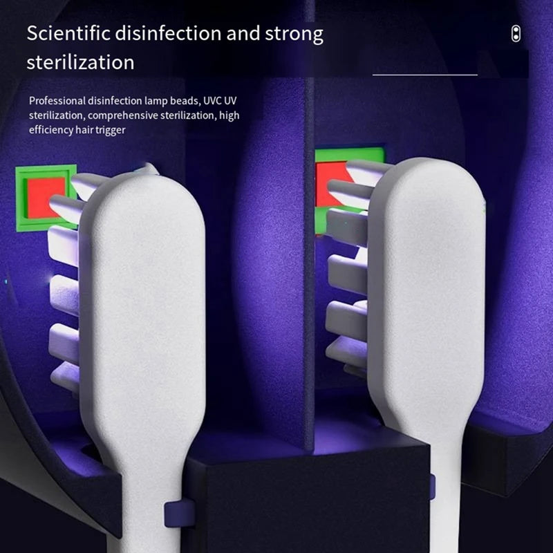 UV Toothbrush Holder & Sanitizer - Intelligent Induction Germicidal Disinfection Box