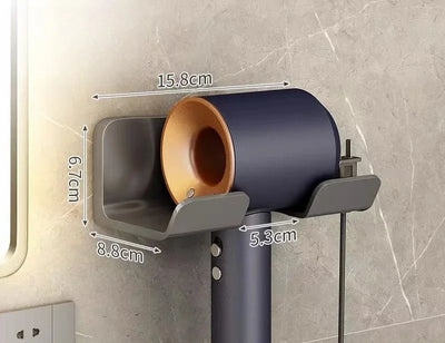 No Punching Hair Dryer Holder Makeup Hair Tool Storage Rack Wall Shaver Comb Sundries Shelf Bathroom Organizer Home Accessories