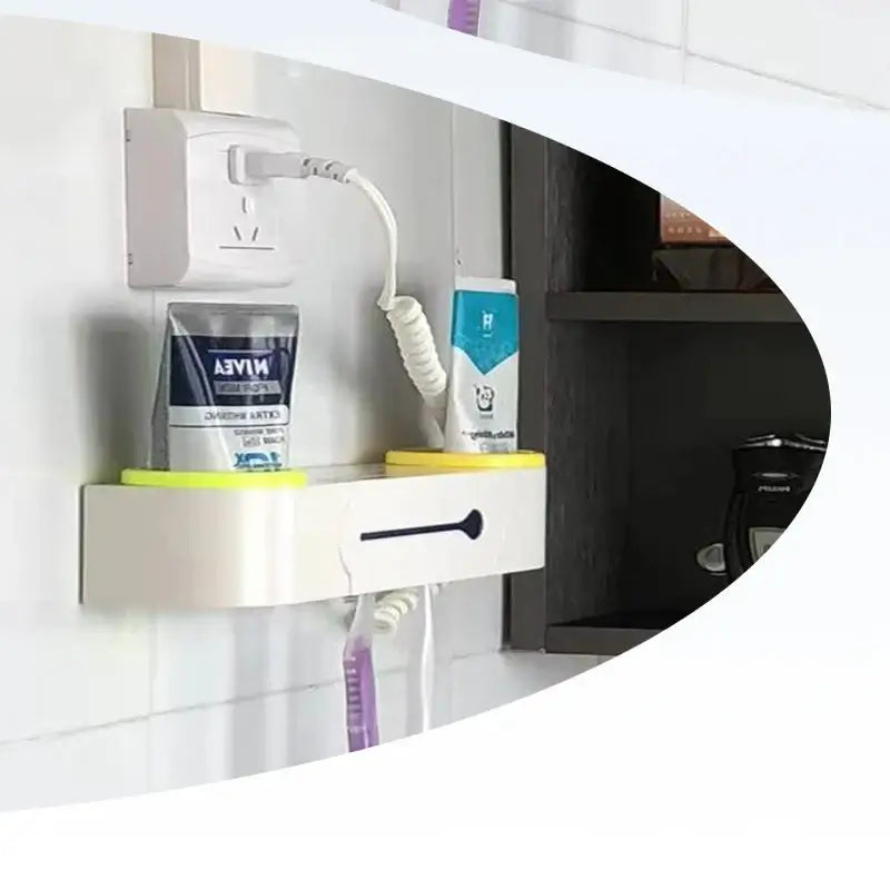 UV Toothbrush & Razor Sterilizer – Wall-Mounted Disinfection Holder for Bathroom