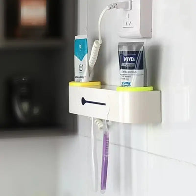 UV Toothbrush & Razor Sterilizer – Wall-Mounted Disinfection Holder for Bathroom